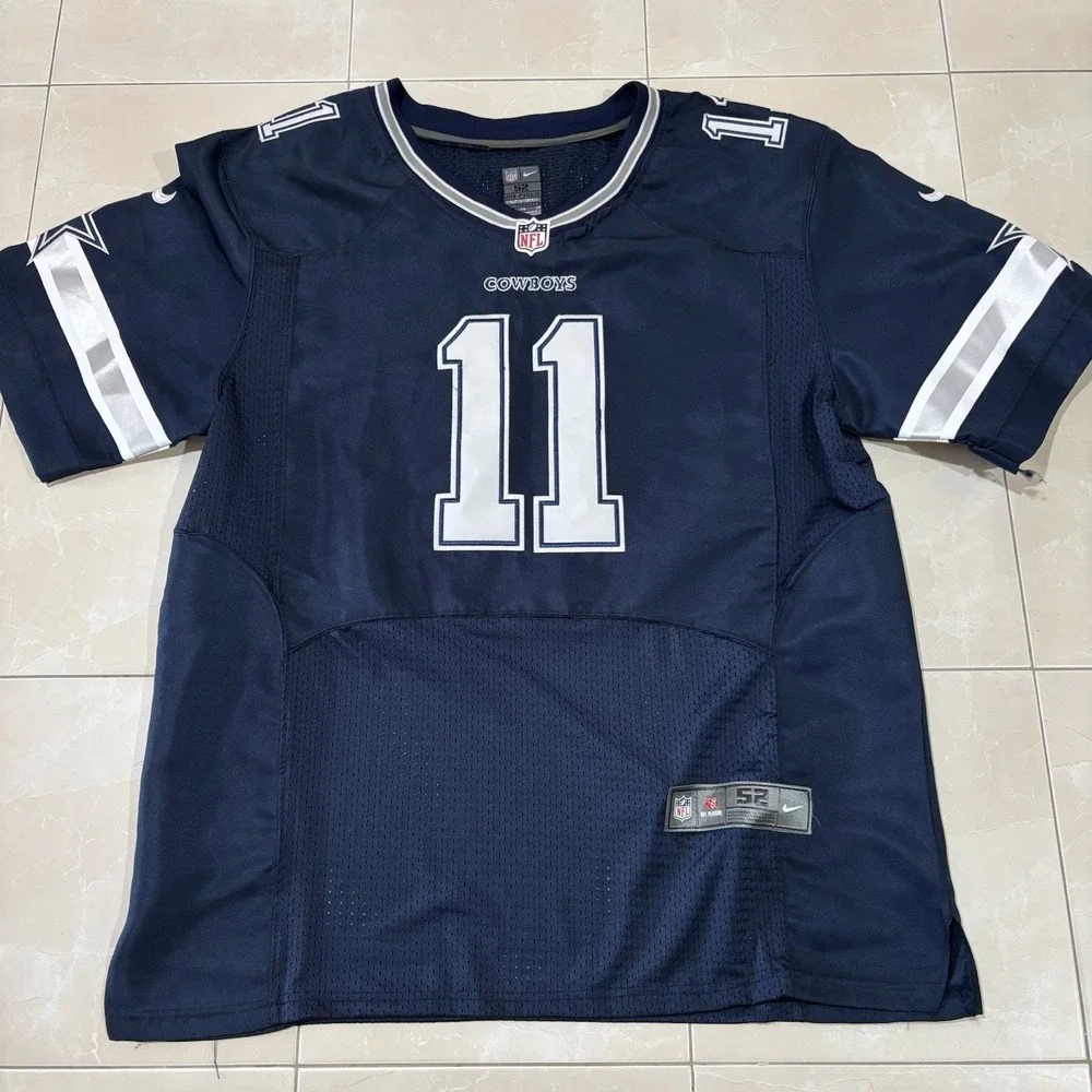 Cole Beasley Jersey Dallas Cowboys Stitched Mens 2XL 52 Blue Nike On Field Sewn